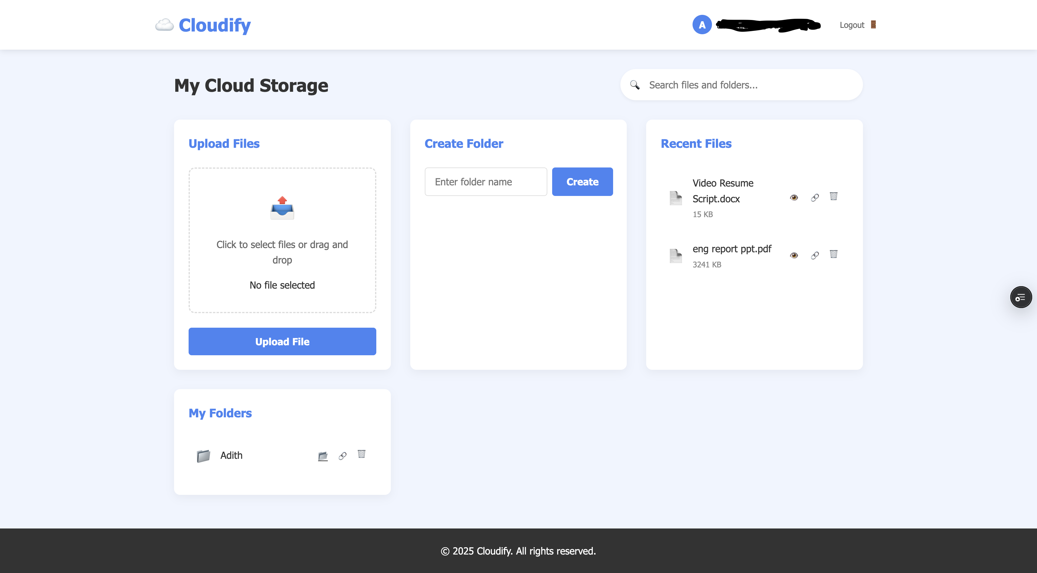 Cloudify - Cloud Storage Platform
